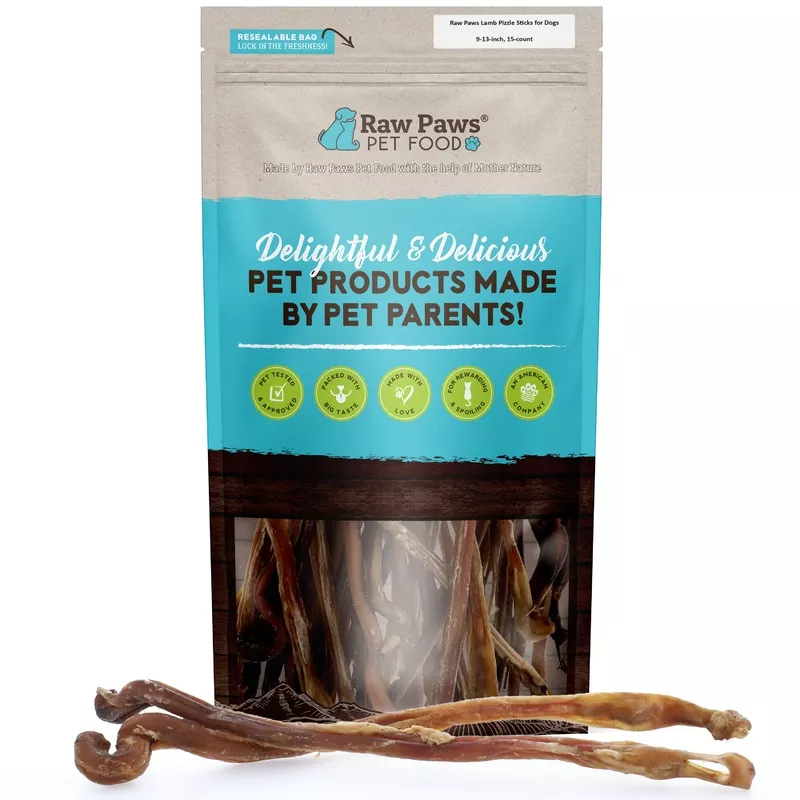 Lamb Pizzle Sticks for Dogs, 9-13-inch – 15-ct