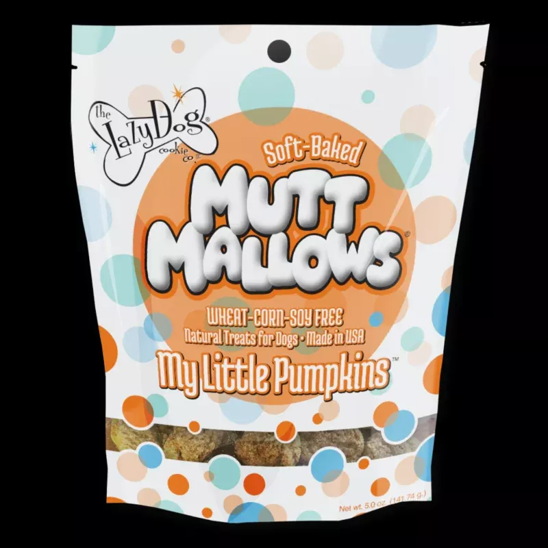 The Lazy Dog Cookie Company My Little Pumpkins Mutt Mallows Dog Treats, 5 oz