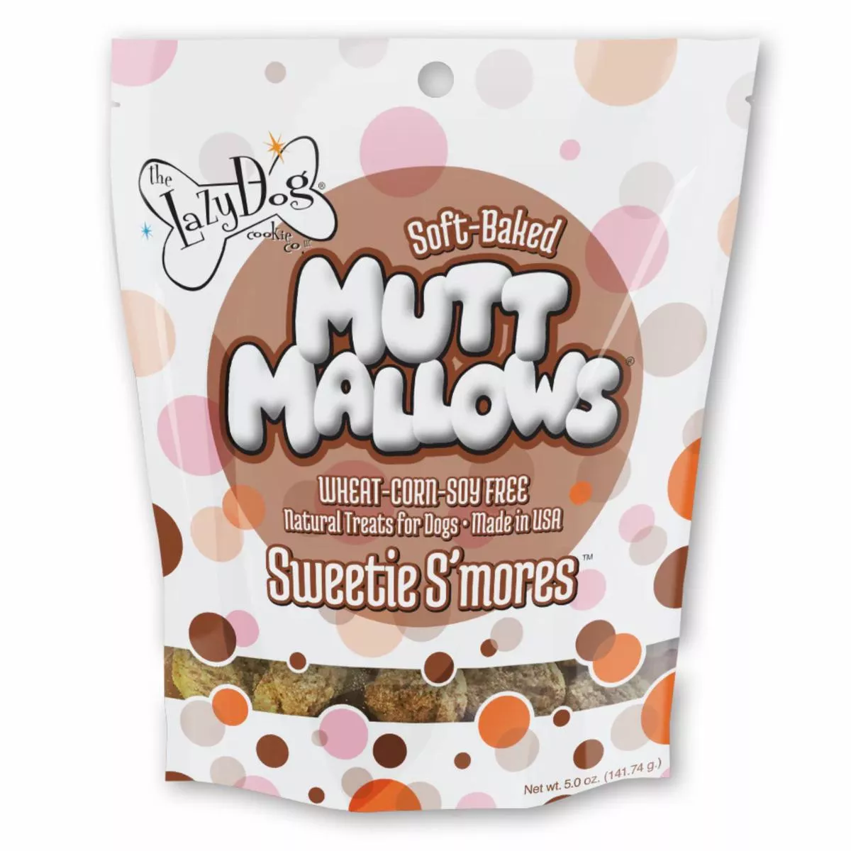 The Lazy Dog Cookie Company Sweetie S'mores Mutt Mallows Treats, 5 oz