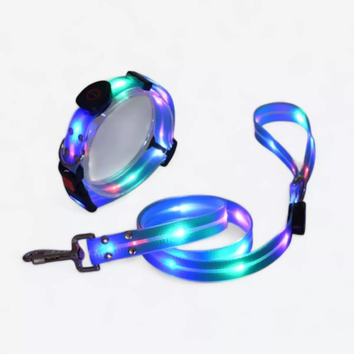 LED Luminous Dog Collar Leash Set