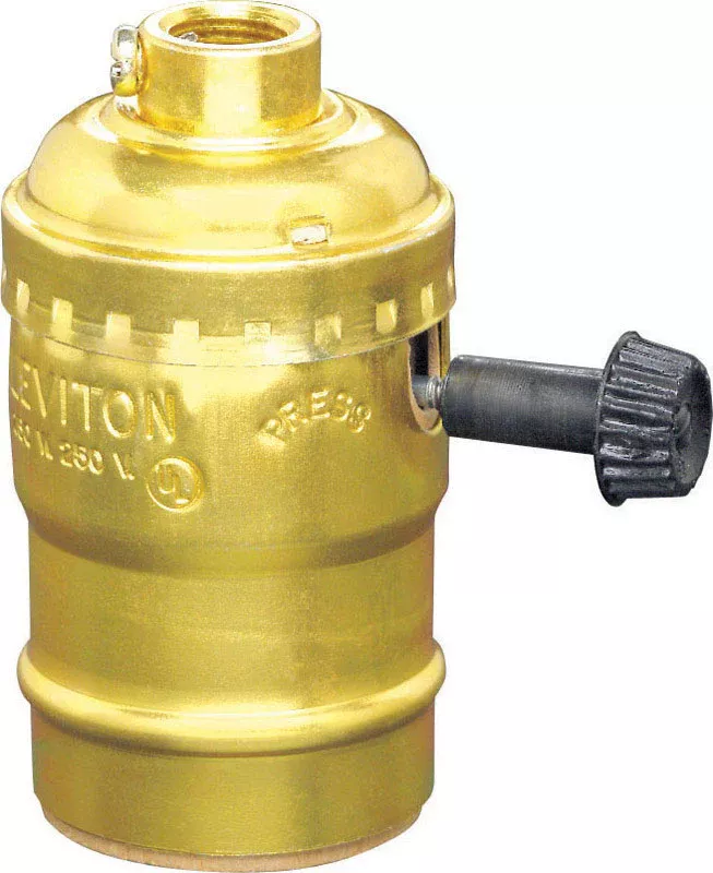 Leviton 10083-16 Aluminum Incandescent Medium Base Lampholder