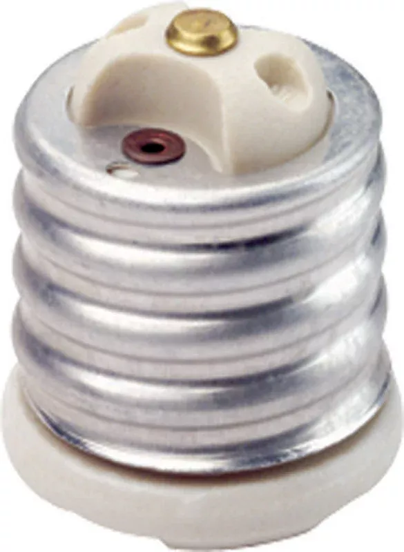 Leviton 8681 Porcelain Incandescent Mogul to Medium Base Socket Adapter
