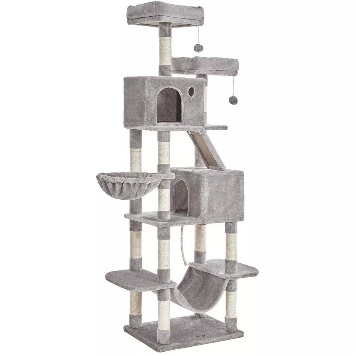 Light Grey Tall Cat Activity Centre by Feandrea