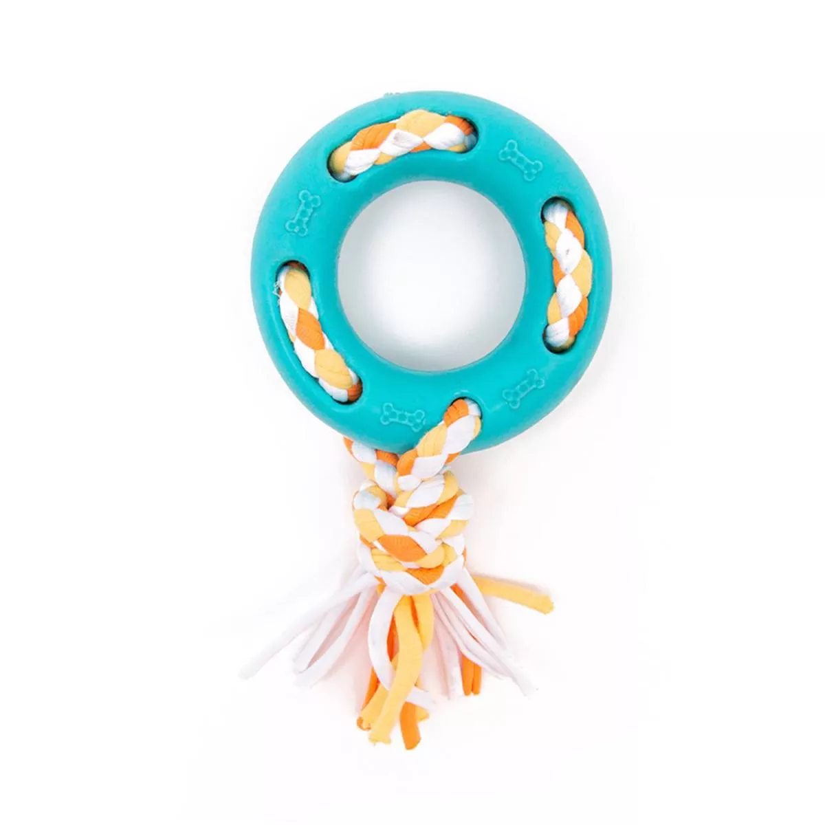 Little Lively TPR Ring Internal Jersey Rope Toy – Interactive Dog Toy