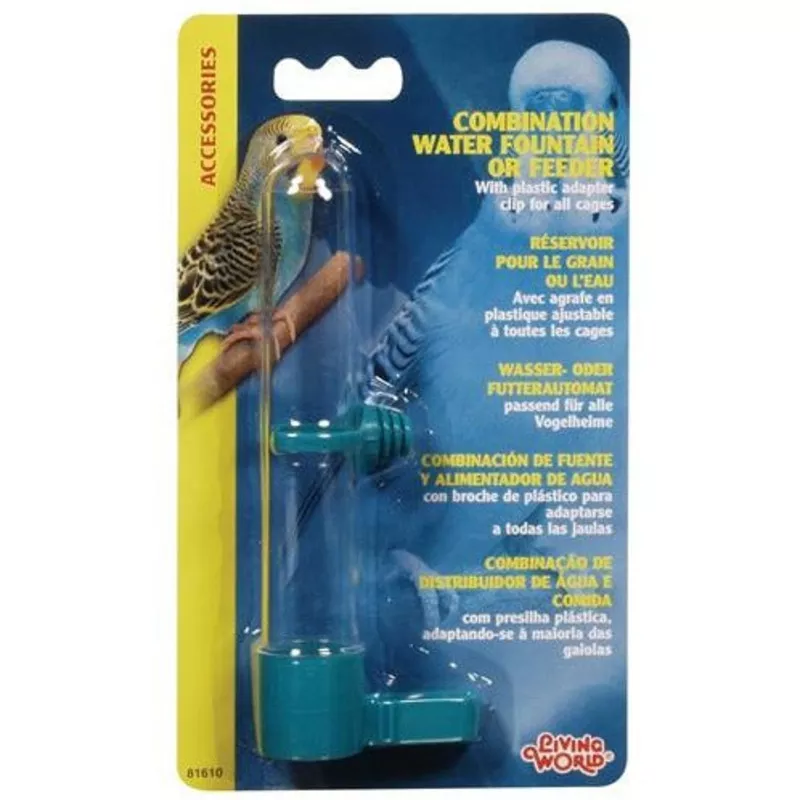 Living World Combination Water Fountain or Feeder Medium