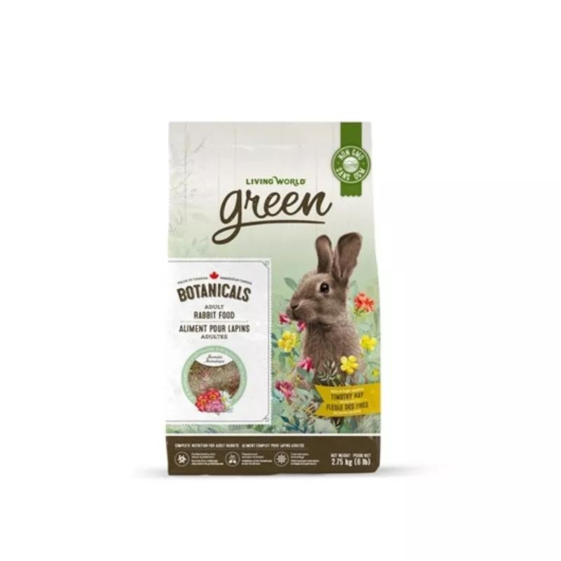 Living World Green Botanicals Adult Rabbit Food – 2.75 kg (6 lbs)