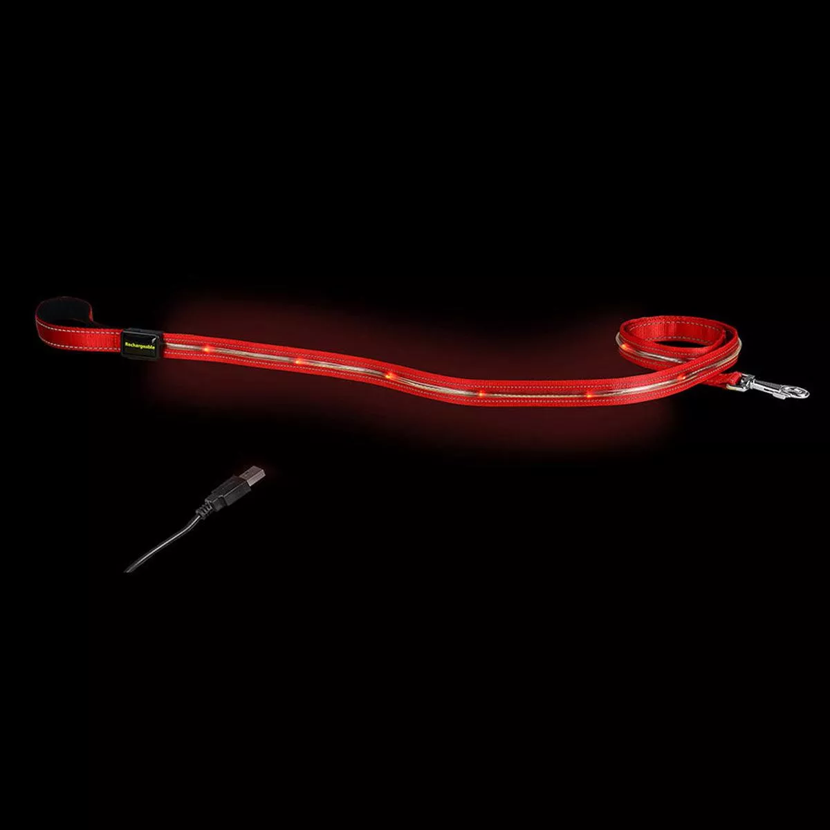 Loomo LED Dog Lead Red