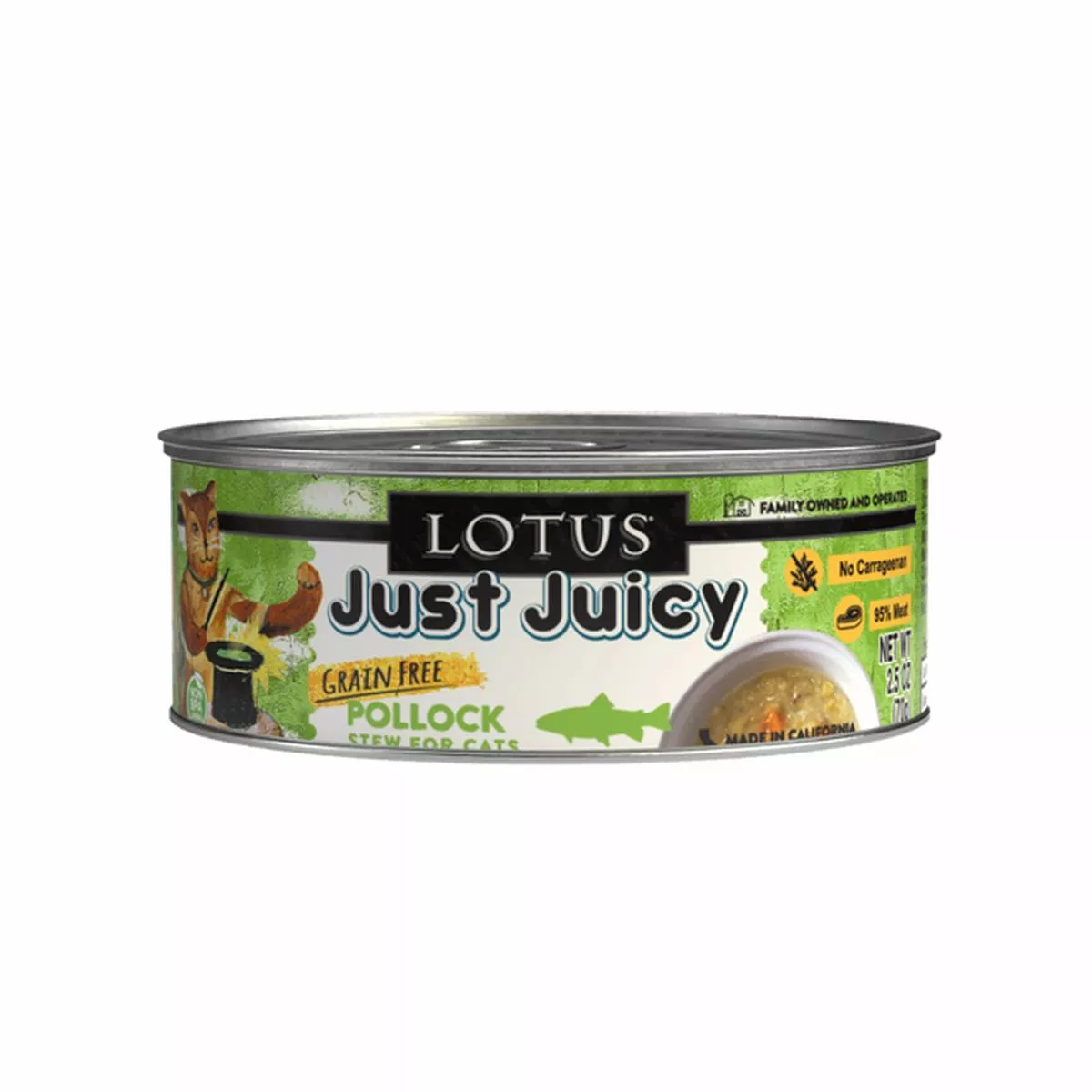 Lotus Just Juicy Pollock Grain-Free Stew Recipe for Cats