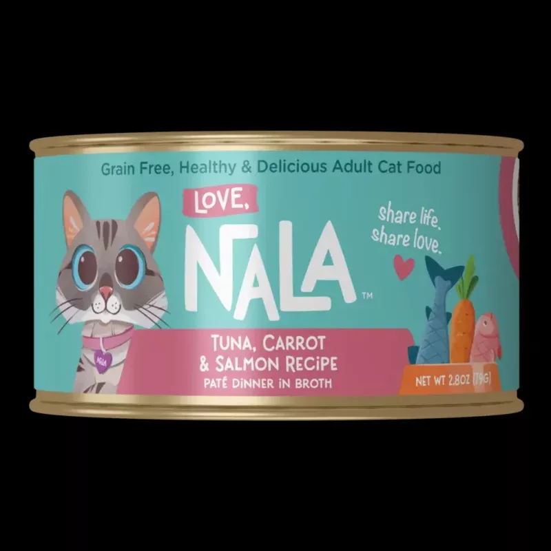 Love, Nala Tuna, Carrot & Salmon Recipe Pat Dinner In Broth Grain-Free Adult Cat Food, 2.8-oz