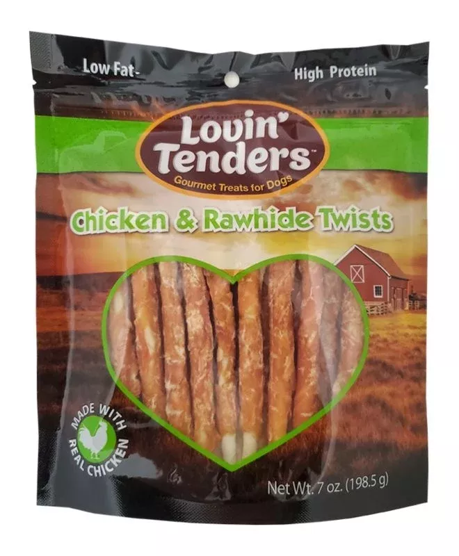Lovin Tenders Chicken and Rawhide Twists