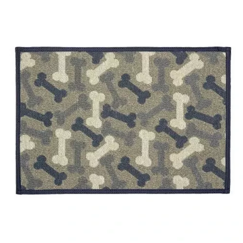Loving Pets, Loving Pets Bella Fashion Mats, Bones, Denim, 1 Each/One Size