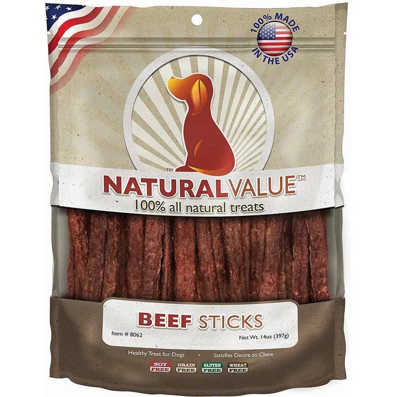 Loving Pets Natural Value Soft Chew Beef Sticks 14-oz, Dog Treat