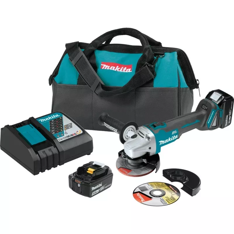 MAKITA 18V LXT 41/2 / 5″ CutOff/Angle Grinder Kit