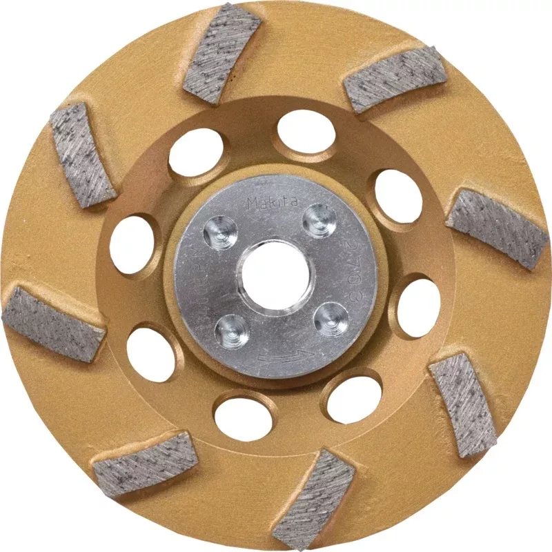 MAKITA 41/2″ LowVibration Diamond Cup Wheel, 8 Segment Turbo