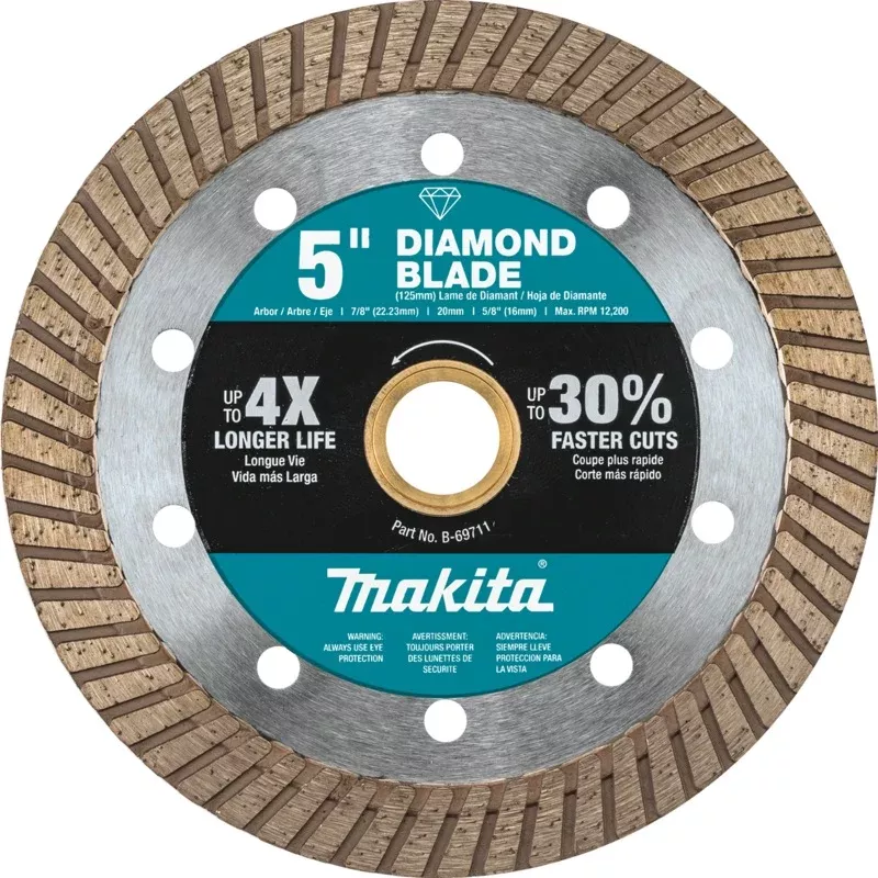 MAKITA 5″ Diamond Blade, Turbo, General Purpose