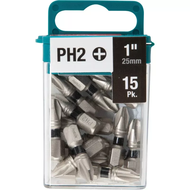 MAKITA IMPACT XPS #2 Phillips 1″ Insert Bit (15 PACK)