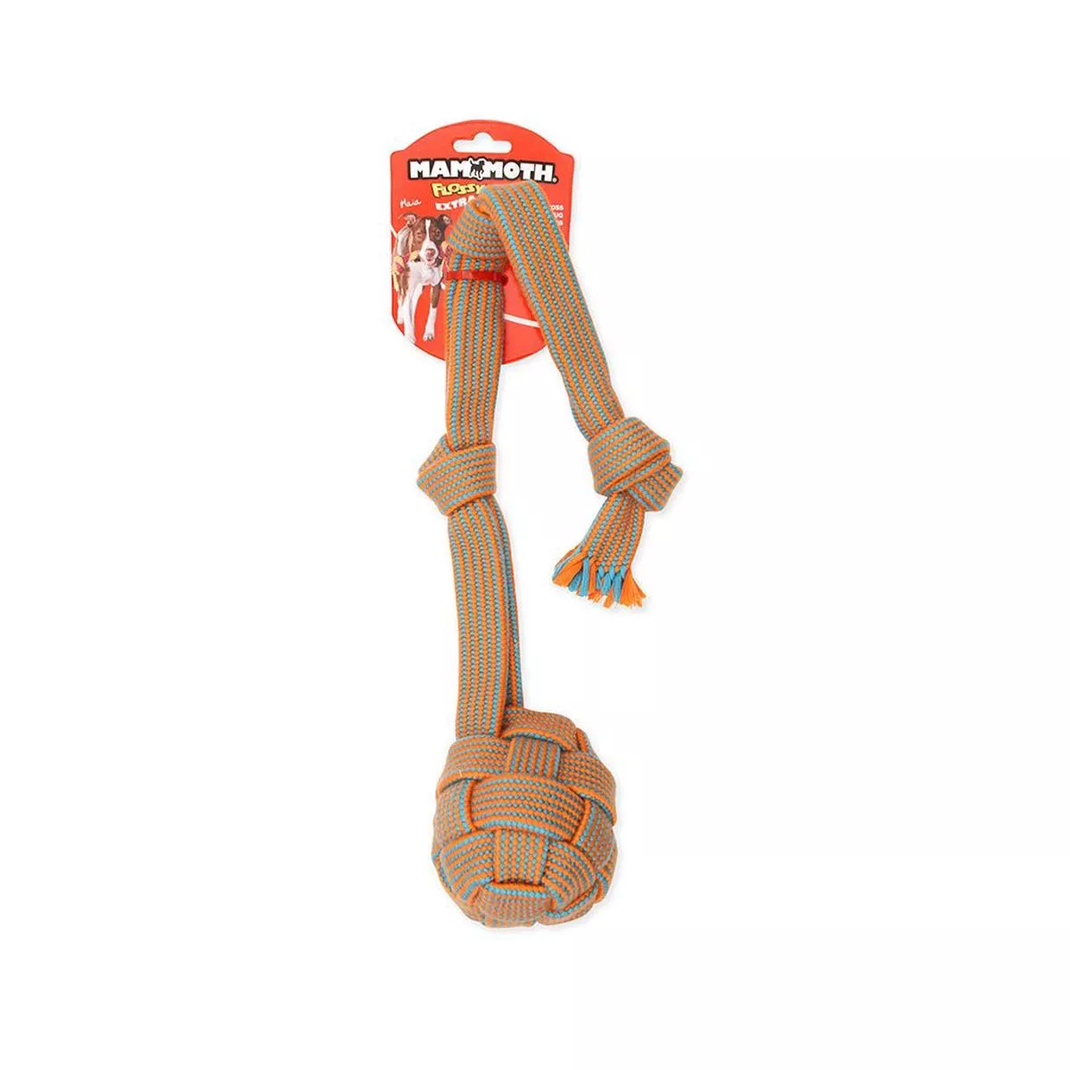Mammoth Pet Flossy Chews Extra Premium Webbing Ball Dog Toy
