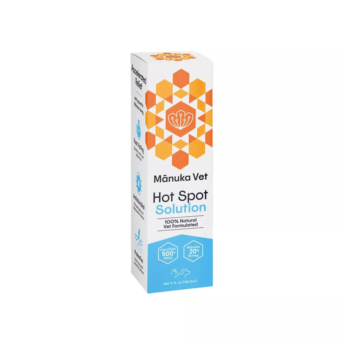 Manuka Vet Hot Spot Solution Spray for Dogs & Cats