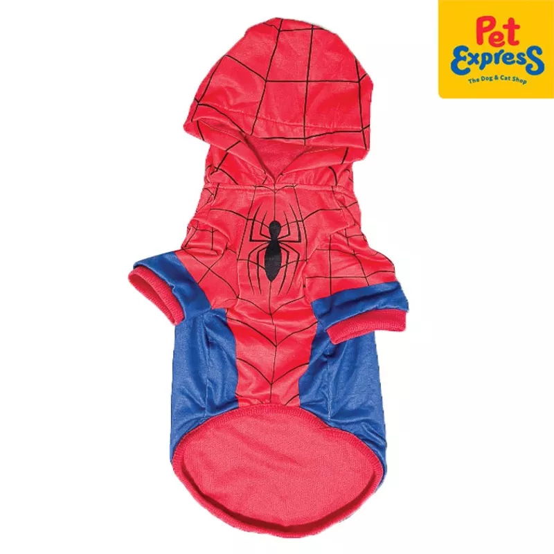 Marvel Spiderman Hoodie Jacket Dog Apparel Extra Small