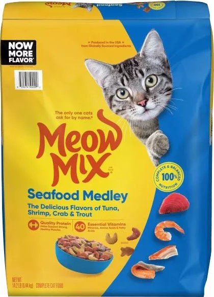 Meow Mix Seafood Medley Dry Cat Food