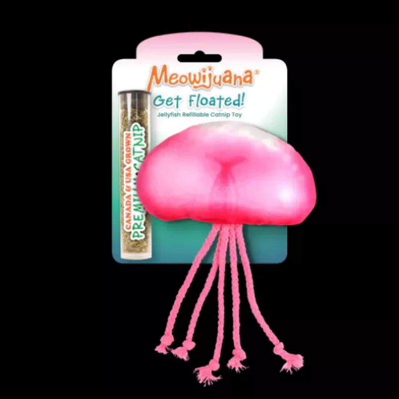 Meowijuana Get Floated Jellyfish Refillable Catnip Toy