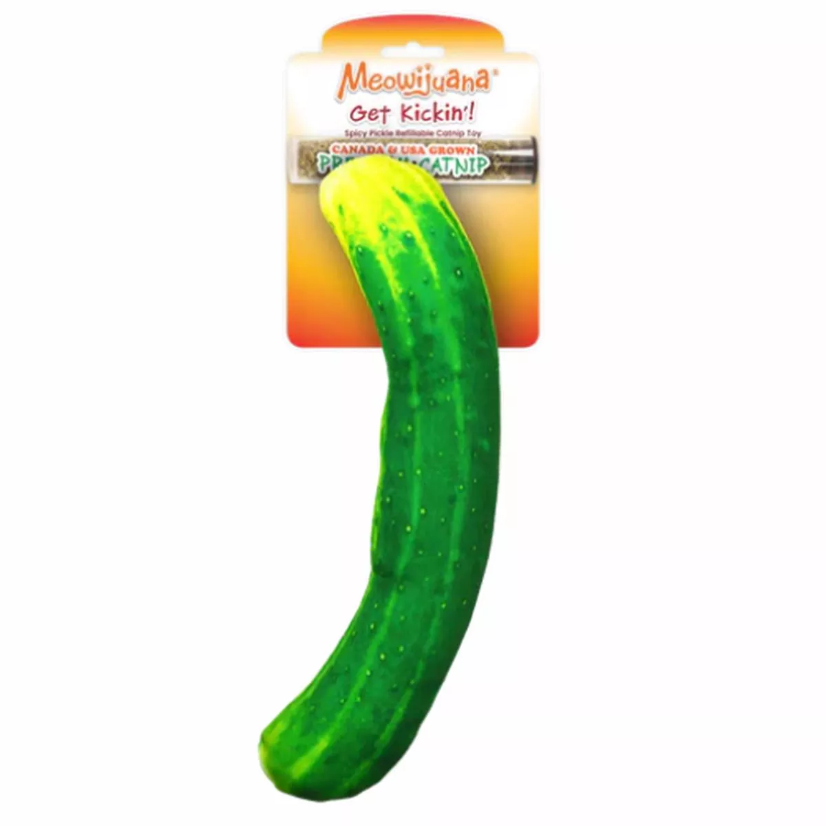 Meowijuana Get Kickin' Big Juicy Dill Pickle Catnip Toy