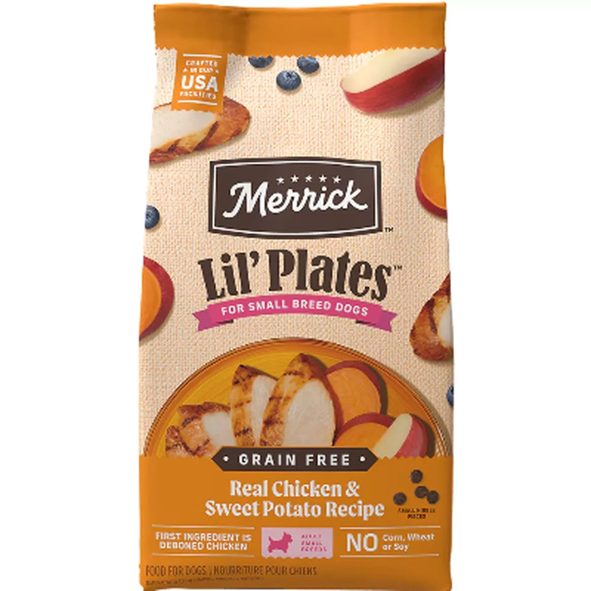 Merrick Lil Plates Chicken and Sweet Potato Grain Free Small Breed Dog Food