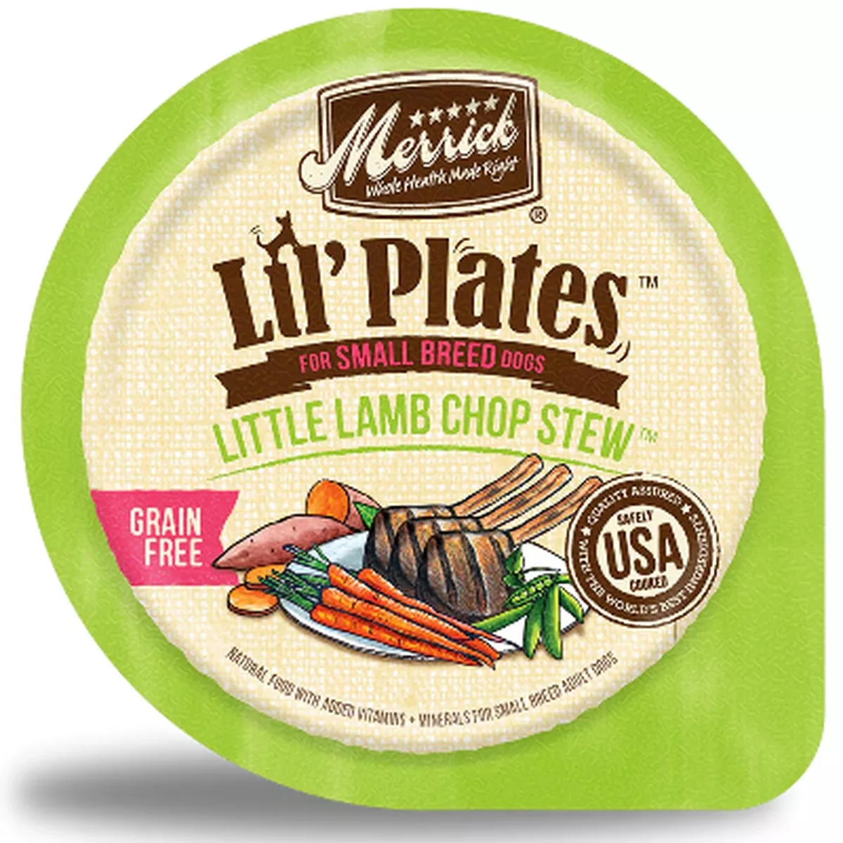 Merrick Lil Plates Little Lamb Chop Stew Grain Free Small Breed Wet Dog Food