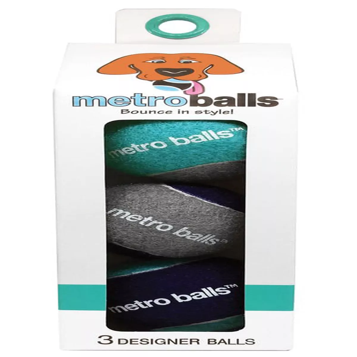 Metro Balls Fetch Dog Toys, 3 Pack