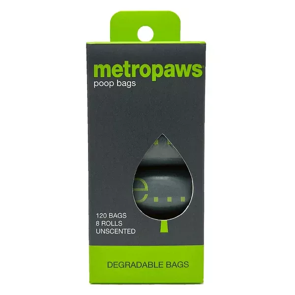 Metropaws Degradable Unscented Poop Bags -8 Pack 120 bags
