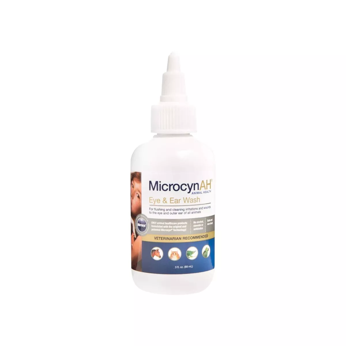 MicrocynAH Ear & Eye Wash for Dogs & Cats