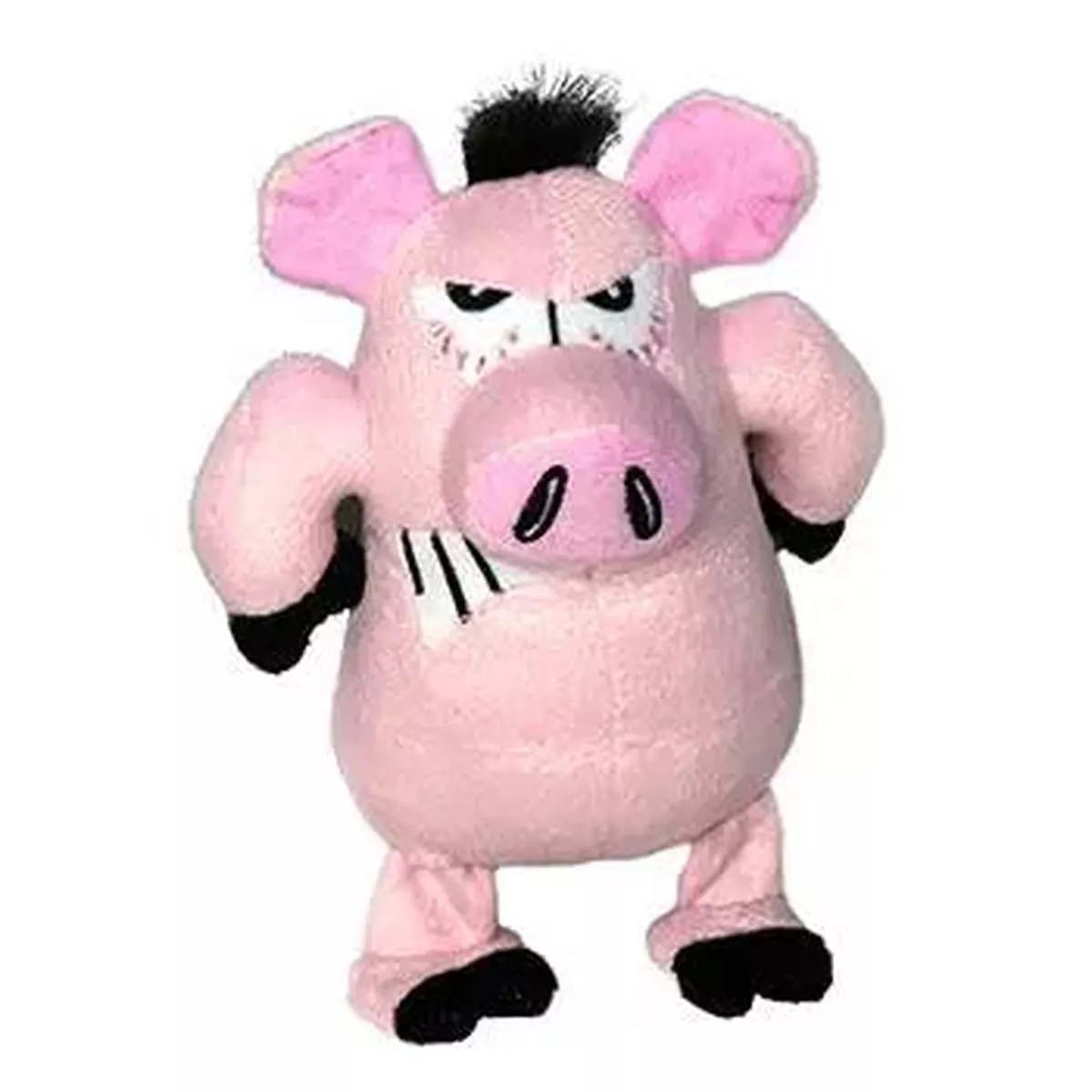 Mighty Angry Animals Pig Plush Dog Toy