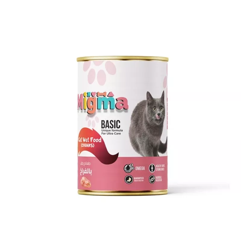 Migma Basic Chunks with Chicken Cat Wet Food 400g