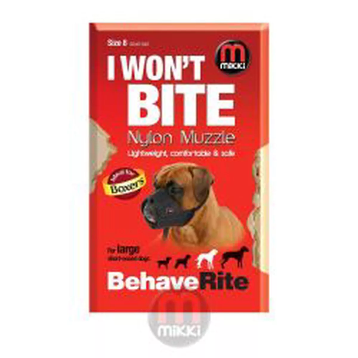 Mikki Muzzle Boxer SIZE8