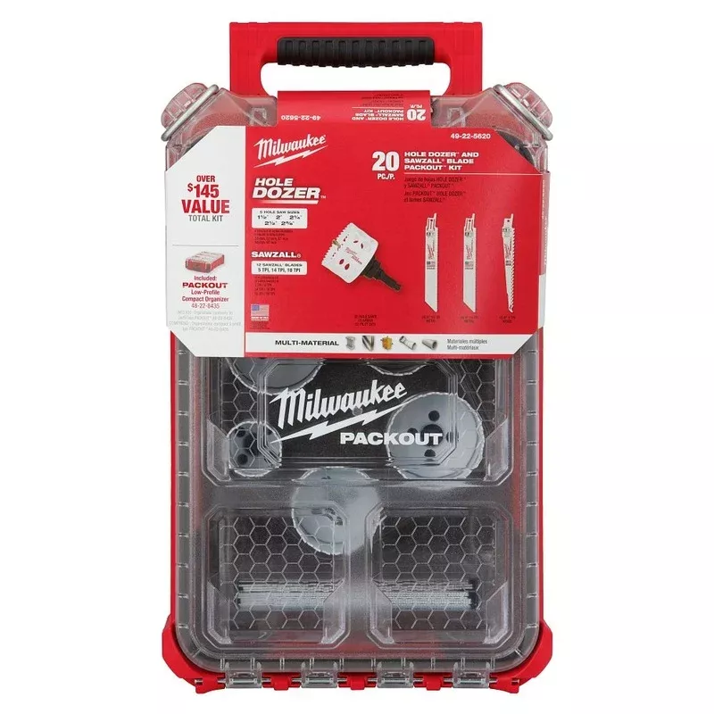 Milwaukee Tools 20PC HS SZ Blade Kit 49-22-5620