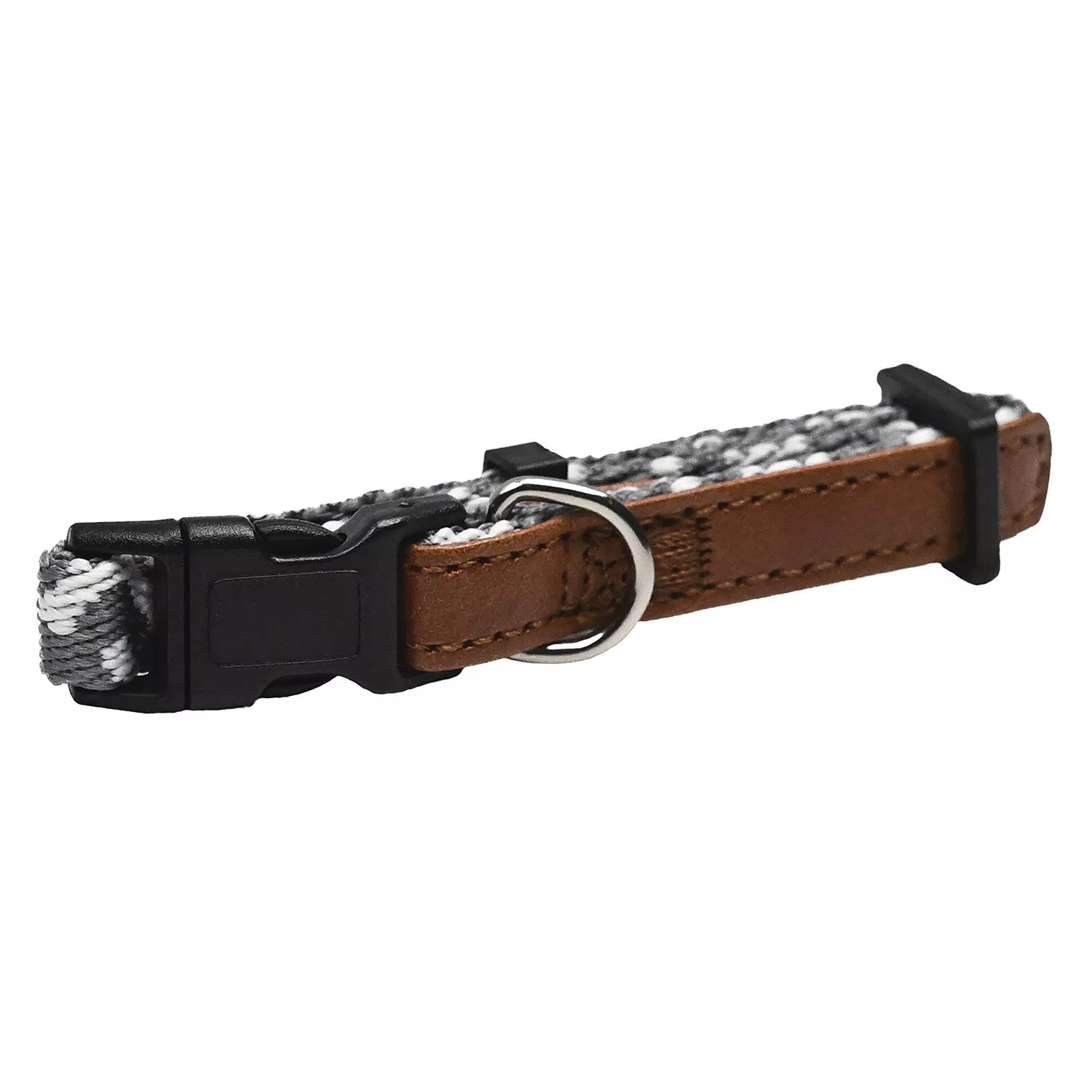 Mini Brigade, Mini Nylon Collar - Grey Zigzag