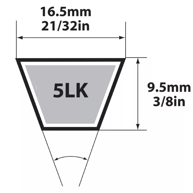 Mitsuboshi Super KB 5LK520 V-Belt 0.63 in. W X 52 in. L For Riding Mowers | Best Sellers
