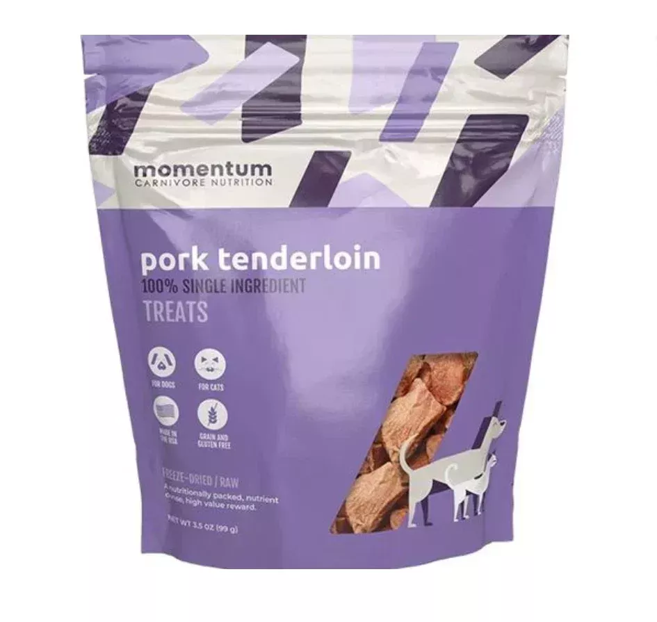 Momentum Pork Tenderloin Treats – 3.5oz