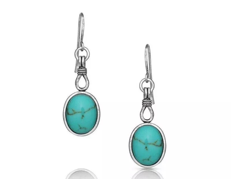 Montana Silversmiths Caught In Turquoise Earrings