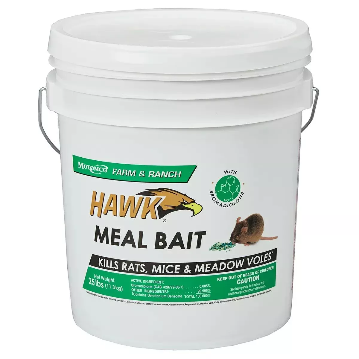 Motomco Hawk Meal Bait – 25 lbs.