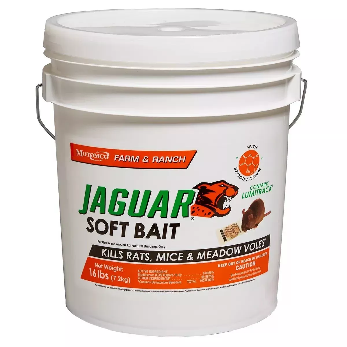 Motomco Jaguar Soft Bait Bucket – 16 lbs.