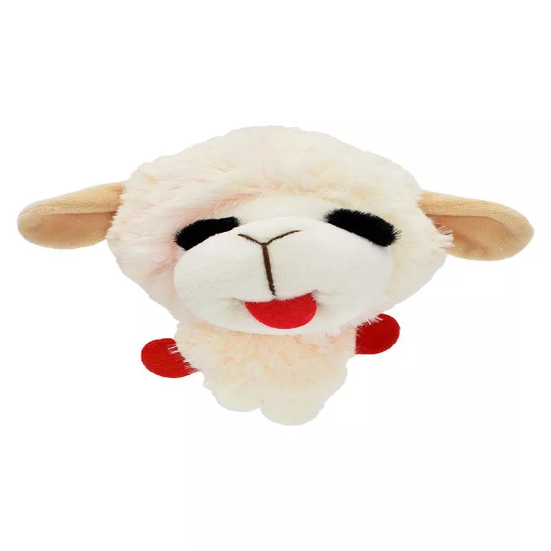 Multipet Lamb Chop Knobby Noggins Plush Dog Toy