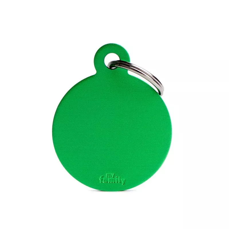 My Family ID Basic Big Aluminum Green Circle ID Tag – Transform Your Backyard into a Wildlife Oasis for All Creatures