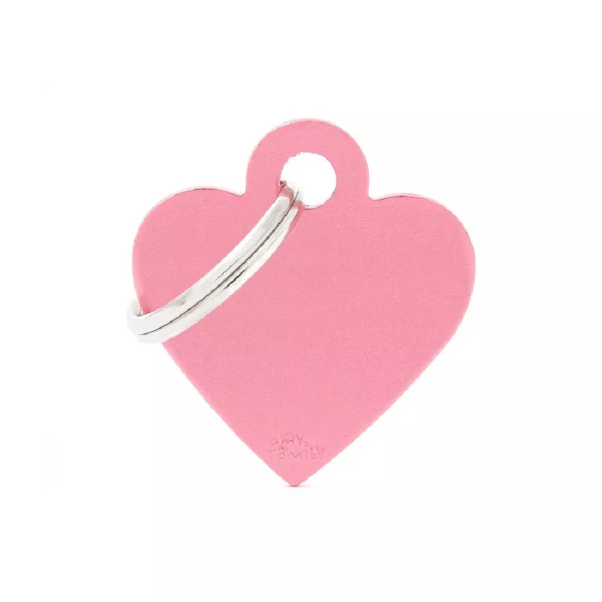 My Family ID Tags Basic Heart Pink