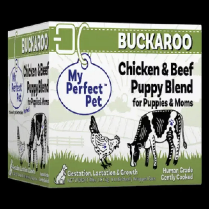 My Perfect Pet Buckaroo Chicken & Beef Blend Gently Cooked Puppy Food 3.5 lbs