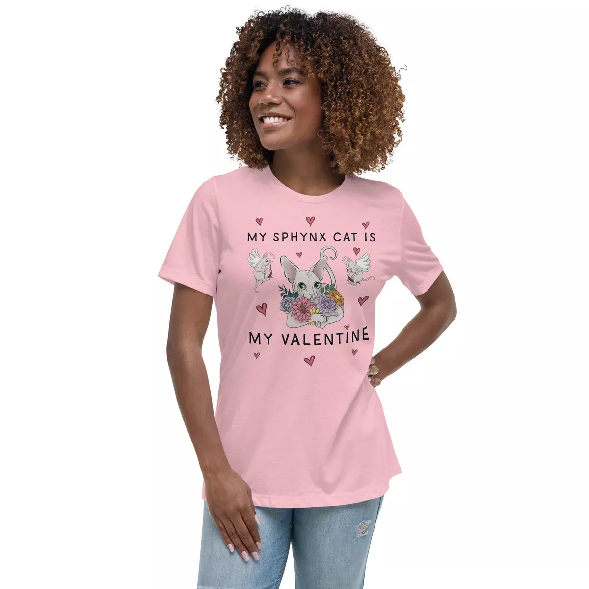 "MY SPHYNX CAT IS MY VALENTINE" TEE