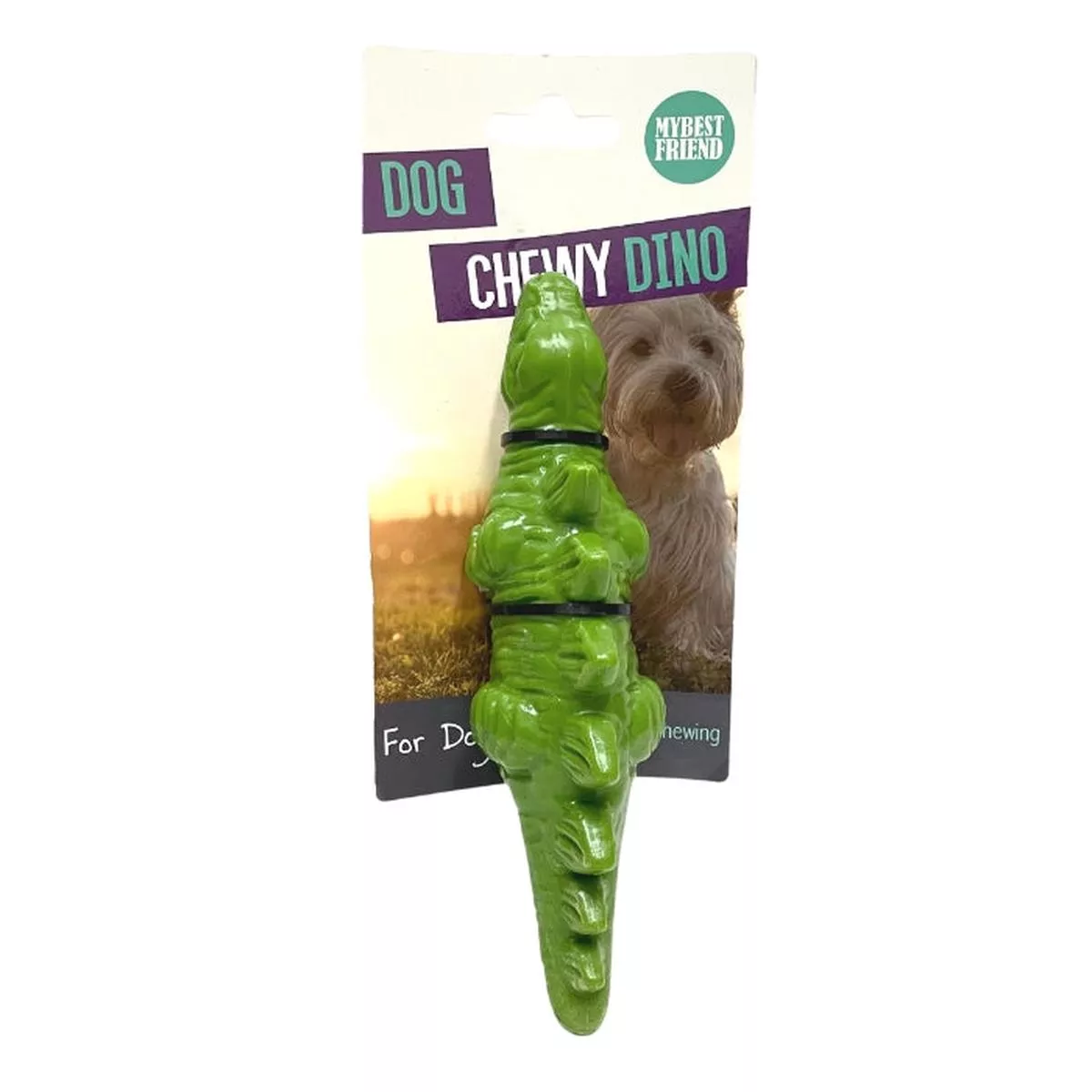 MyBestFriend Dog Chewy Dino Toy – Stegosaurus