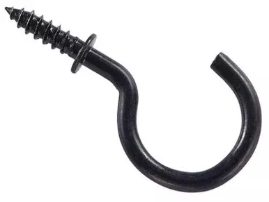 National Hardware Black Steel Cup Hook – 30 Pack