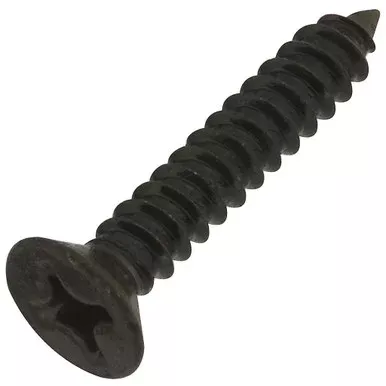 National Hardware Black Wood Screw – #12 X 1-1/4″ – 18 pcs