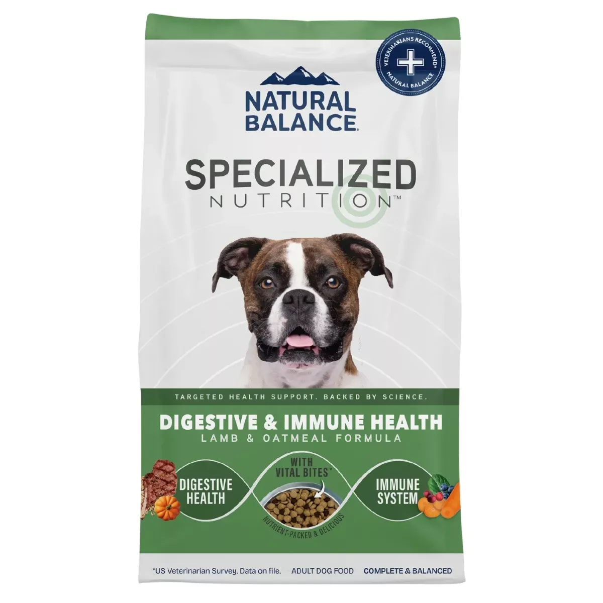 Natural Balance Digestive & Immune Health Dry Dog Food - Lamb & Oatmeal Formula